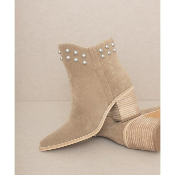 OASIS SOCIETY Alofi - Studded Collar Booties - Picture 6 of 16